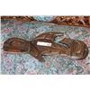 Image 1 : WOOD NATIVE CARVING KILLER WHALE SIGNED ROBERT CAMPBELL RIVER