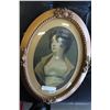 Image 1 : OVAL GILT FRAMED PORTRAIT OF A YOUNG BEAUTY