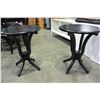 Image 2 : PAIR OF ROUND BLACK PARLOR TABLES