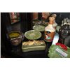 Image 2 : LOT OF VARIOUS ESTATE SERVING PIECES AND FIGURES
