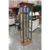 Image 1 : TALL MAPLE DISPLAY CABINET