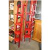Image 1 : TWO RED WALL SHELVES