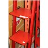 Image 2 : TWO RED WALL SHELVES