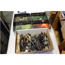 LORD OF THE RINGS ACTION FIGURES AND CARRY CASE