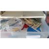 Image 2 : LOT OF ORGANIZERS WITH SEWING AND KNITTING MATERIALS