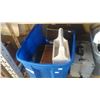 Image 1 : LARGE BLUE TOTE WITH BASKETS MAKEUP CASE BAG SEALER AND TOOLS