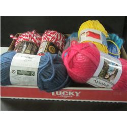 Flat of New Assorted Yarn
