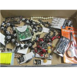 Flat of Assorted Crafting Beads