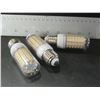 Image 1 : New lot of 3 LED Cobb Lightbulbs 69 LED's Warm White for your home