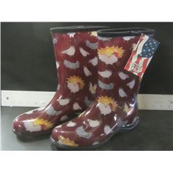 New Sloggers rubber rain boots/ Made in USA / super high quality/size 8