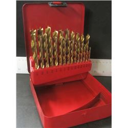 New 25 piece Brad point Wood Drill Bits / Titanium coated / pro quality
