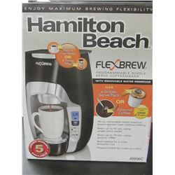 New Hamilton Beach Flexbrew programmable single serve coffee maker