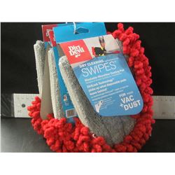 3 Dirt Devil dry cleaning Swipes / washable microfiber dusting pads