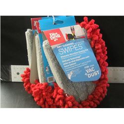 3 Dirt Devil dry cleaning Swipes / washable microfiber dusting pads