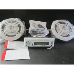 NEW Marine Dual CD Receiver with 6.5" Speakers / Bluetooth/ USB/ AUX/ MP3