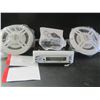 Image 1 : NEW Marine Dual CD Receiver with 6.5" Speakers / Bluetooth/ USB/ AUX/ MP3