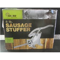 Chard 5lb Sausage Stuffer / wide mouth / 3 various stainless tubes/ smooth lever