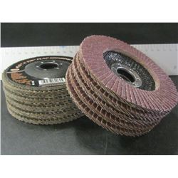 New 4 - 1/2" Flap Grinding Disks / 10 disks / great quality