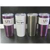 Image 1 : 4 New Pure Element 20 oz cups /  $ 24.99 each superior insulation / lids are cracked