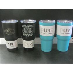 4 New Pure Element 30 oz cups /  $ 32.99 each superior insulation / lids are cracked