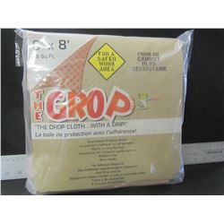 Painting Drop Cloth Heavy Duty with grip so no slipping / 6ft x 8 ft
