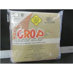 Painting Drop Cloth Heavy Duty with grip so no slipping / 6ft x 8 ft