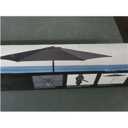 New 9 ft Crank Market Umbrella / looks black or very dark grey