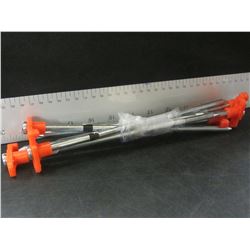 6 Tent Pegs super heavy duty / 1/4 in thick x 10 inch long steel for hard ground