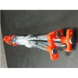 6 Tent Pegs super heavy duty / 1/4 in thick x 10 inch long steel for hard ground