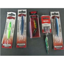 Lot of New Fishing Lures / Rapala / Gibbs / Boone