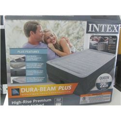 Intex Queen size Dura beam plus Premium comfort bed / built in pump