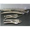 Image 1 : Set of 3 Visegrips / 11" and 2 mini's