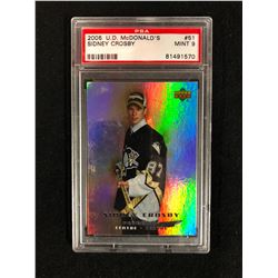 2005 UPPER DECK McDONALDS #51 SIDNEY CROSBY (MINT 9) PSA GRADED