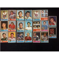 1974-75 TOPPS HOCKEY TRADING CARDS LOT