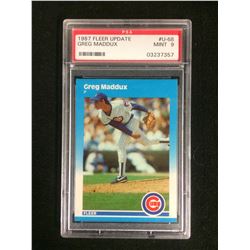 1987 FLEER UPDATE GLOSSY #U-68 GREG MADDUX (MINT 9) PSA GRADED