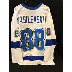 Andrei Vasilevskiy Signed Lightning Jersey (JSA COA)