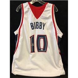 MIKE BIBBY AUTOGRAPHED HAWKS JERSEY (JSA COA)
