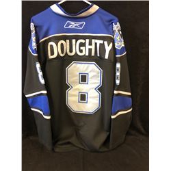 DREW DOUGHTY KINGS HOCKEY JERSEY W/ FIGHT STRAPS