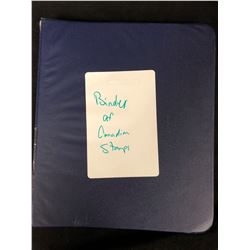 BINDER OF CANADIAN STAMPS (VARIOUS STAMPS)