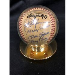 ONL Baseball Signed by (4) with Pete Rose, Tony Perez, Gary Nolan, & Jack Billingham (JSA COA)