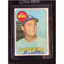 1969 Topps #400 Don Drysdale Dodgers