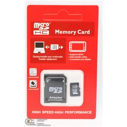 NEW 32GB MICRO SD CARD WITH ADAPTOR