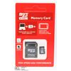 NEW 32GB MICRO SD CARD WITH ADAPTOR