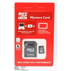 NEW 32GB MICRO SD CARD WITH ADAPTOR