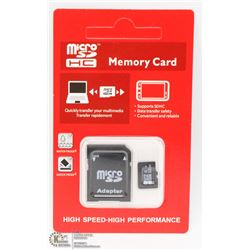 NEW 32GB MICRO SD CARD WITH ADAPTOR