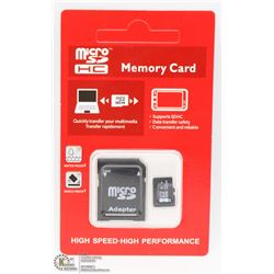 NEW 32GB MICRO SD CARD WITH ADAPTOR