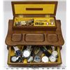 ESTATE MENS VALET BOX WITH CONTENTS.