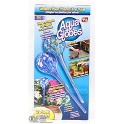 2 PACK OF AQUA GLOBE PLANT WATERING DEVICES