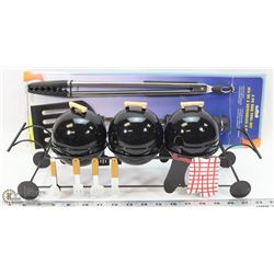 MINI BBQ SHAPED CONDIMENT HOLDERS SOLD WITH NEW