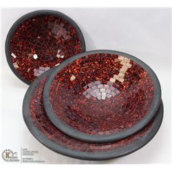 3PC MOSAIC BOWL SET